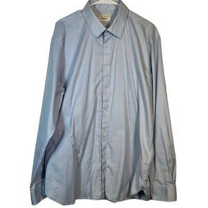 Ted Baker Endrance Light Blue Dress Shirt Size 18 (35/37) #0953-AZ